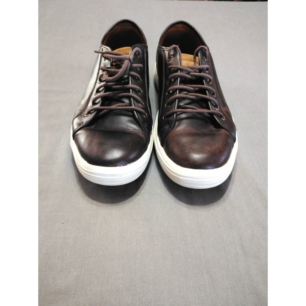 Skechers Classic Fit Me Shoes Air-Cooled Memory Foam Brown‎ Leather Preppy 13***